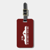 ウルトラランニングー懸命の懸命 ラゲッジタグ (正面縦)