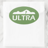 ウルトラランニング 楕円形シール (バッグ)