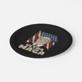 ウルトラ誇りを持ったマガ共和党プロトランプ米国国旗Dis ペーパープレート (アングル)