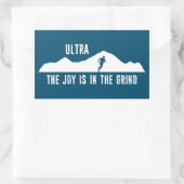 ウルトラ、喜びはグラインドの中にある 長方形シール (バッグ)