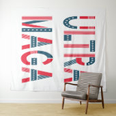 ウルトラMAGAトランプ愛国者共和党保守派 タペストリー (インサイチュ(横))