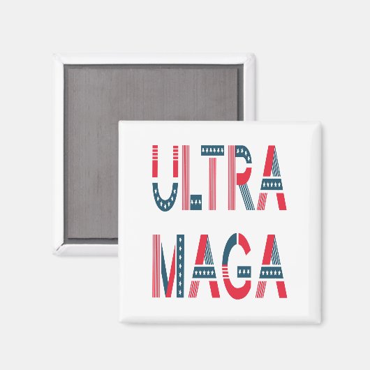 ウルトラMAGAトランプ愛国者共和党保守派 マグネット (正面/裏面)