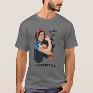 ウルドゥガールアンブレイカブルロージーリヴェッターレトロ誇りを持ったヘ Tシャツ