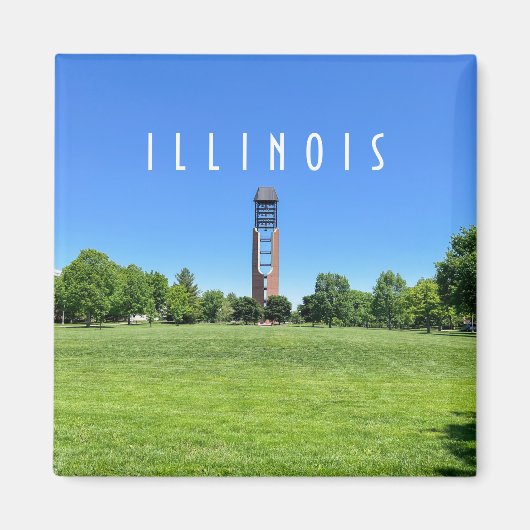 ウルバナチャンペーンイリノイ磁石 マグネット (正面)