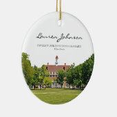 ウルバパーソナライズされたナチャンペーン卒業 セラミックオーナメント (右)