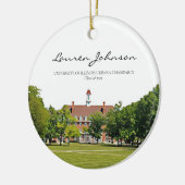 ウルバパーソナライズされたナチャンペーン卒業 セラミックオーナメント (左)