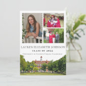 ウルバモダンナChampaign 3 Photo Collage卒業 案内状 (スタンド正面)