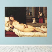 ウルビーノティティツィアのヴィーナス1538ヴェネツィア キャンバスプリント (インサイチュ (ウッドフロア))