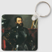 ウルビーノ公爵のポートレート キーホルダー (裏面)