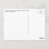 ウルビーノ公爵のポートレート ポストカード (裏面)