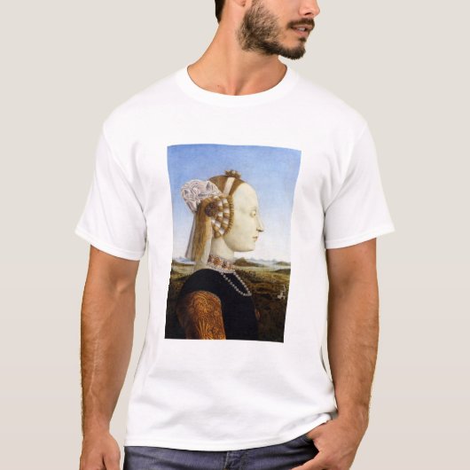 ウルビーノ公爵夫人 – ピエロ・デラ・フランチェスカ Tシャツ (正面)