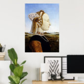 ウルビーノ公爵夫人 – Piero della Francesca - c1470 ポスター (ホームオフィス)