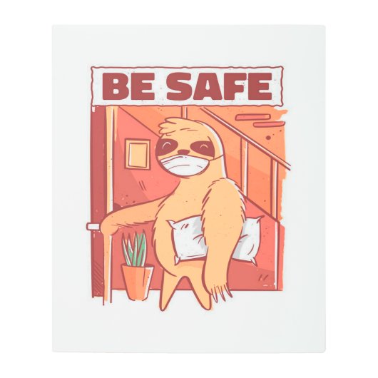 ウルフおもしろいボウタイ |ファームハウス幸せ メタルプリント (正面)