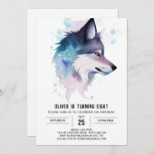 ウルフお洒落クブズ誕生日 招待状 (正面/裏面)