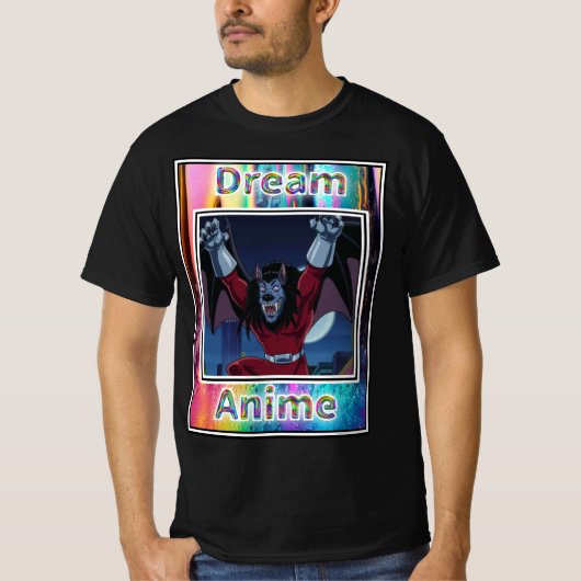 ウルフこうもりドリームアニメ Tシャツ (正面)