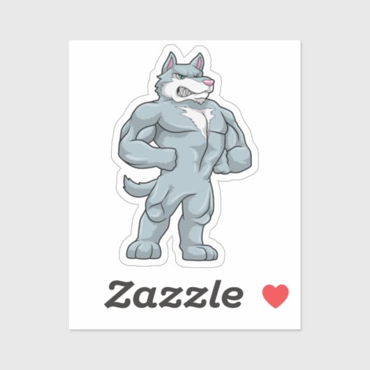 ウルフとしてボディビルダー極端 シール (シート)