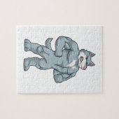 ウルフとしてボディビルダー極端 ジグソーパズル (横)