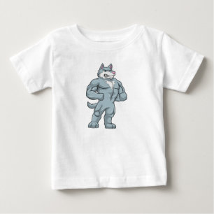 ウルフとしてボディビルダー極端 ベビーTシャツ