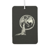 ウルフとドラゴンシルバーブラックカーエアーフレッシュナー カーエアーフレッシュナー (正面)