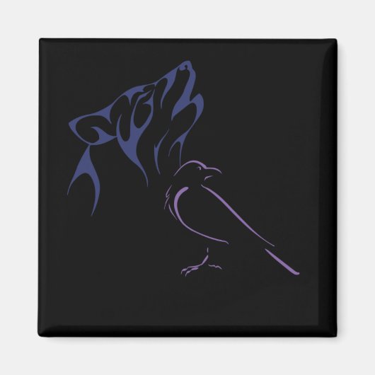 ウルフとバード マグネット (正面)