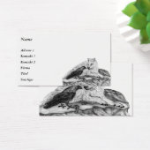 ウルフとレイベン – 白黒デザイン (デスク)