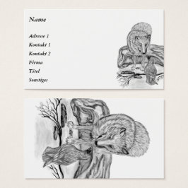 ウルフとレイベン – 白黒デザイン