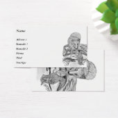 ウルフとレイベン – 白黒デザイン (デスク)