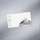 ウルフとレイベン – 白黒デザイン マグネット名刺 (インサイチュ)