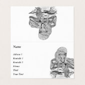 ウルフとレイベン – 白黒デザイン 名刺 (外部フラット)