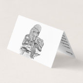 ウルフとレイベン – 白黒デザイン 名刺 (裏面)