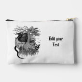 ウルフとレイヴンのスカル アクセサリーポーチ (裏面)