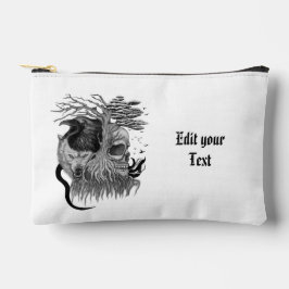 ウルフとレイヴンのスカル アクセサリーポーチ