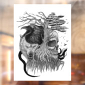 ウルフとレイヴンのスカル ウィンドウサイン (シート2)