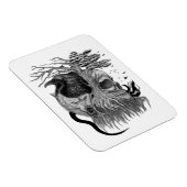 ウルフとレイヴンのスカル マグネット (右側)