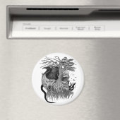 ウルフとレイヴンのスカル マグネット (インサイチュ (食洗機))