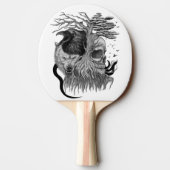 ウルフとレイヴンのスカル 卓球ラケット (裏面)