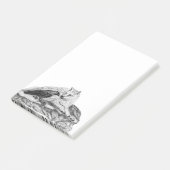 ウルフとレイヴンの白黒デザイン ポストイット (アングル)