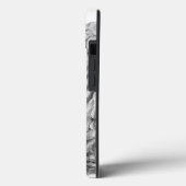 ウルフとレイヴンの白黒デザイン Case-Mate iPhoneケース (裏面 / 左)