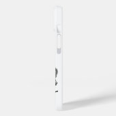 ウルフとレイヴンの白黒デザイン Case-Mate iPhoneケース (裏面 / 左)