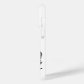 ウルフとレイヴンの白黒デザイン Case-Mate iPhoneケース (裏面 / 左)