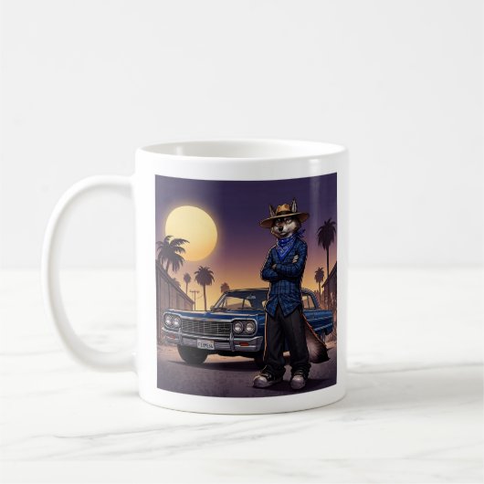 ウルフとローライダー コーヒーマグカップ (左)