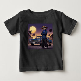 ウルフとローライダー ベビーTシャツ