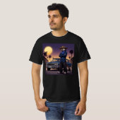 ウルフとローライダー Tシャツ (正面フル)