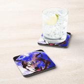 ウルフと満月 コースター (右側)