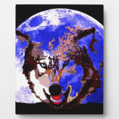 ウルフと満月 フォトプラーク (正面)