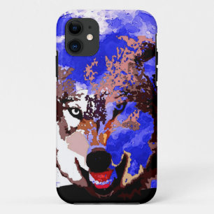 ウルフと満月 iPhone 11 ケース