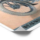 ウルフのオートバイ ポスター (角)