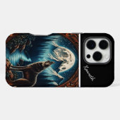 ウルフのムーンライトセレナード iPhoneケース (裏面横)