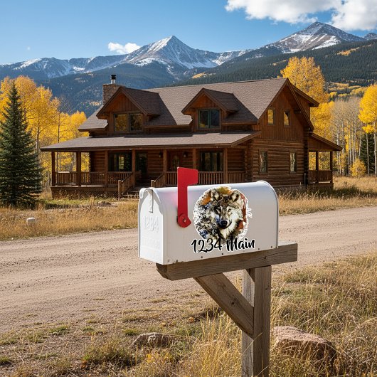 ウルフのメールボックス シール