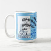 ウルフの引用文マグで コーヒーマグカップ (左)